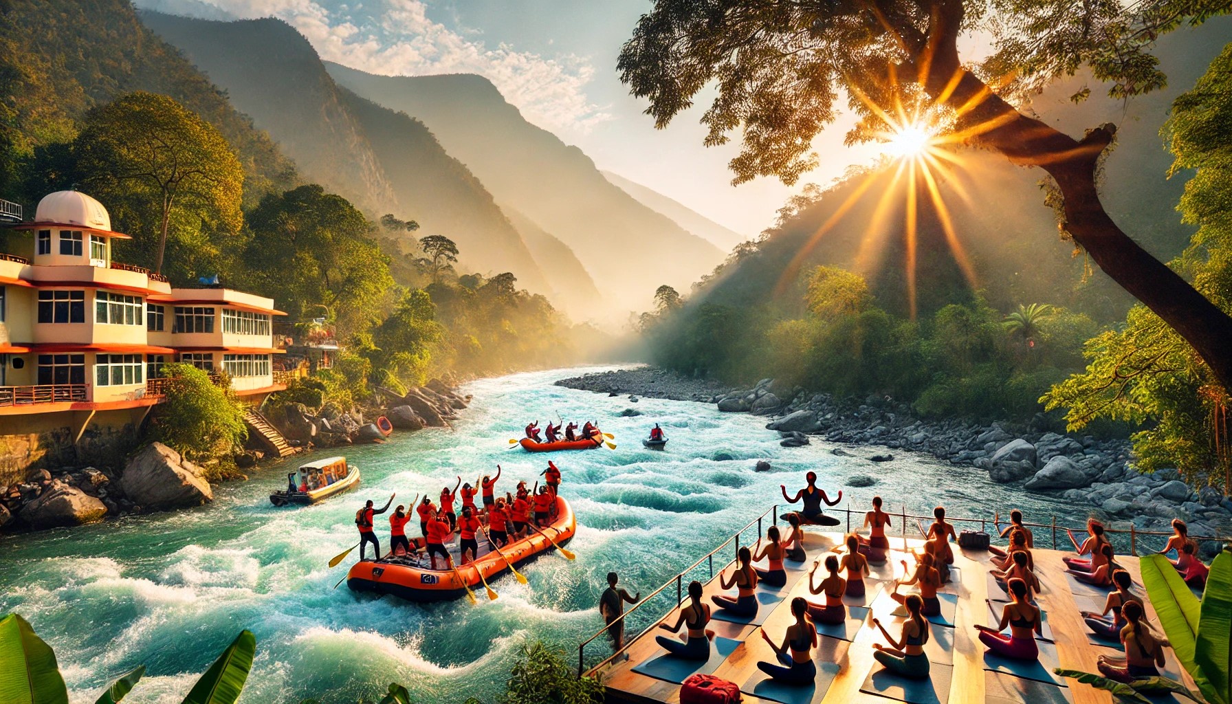 Rishikesh adventure and wellness scene